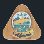 California surfboard speaker<br><div class="desc">Hello, this unique and funny design represents a surfboard with a retro and sweet blazon of California.</div>