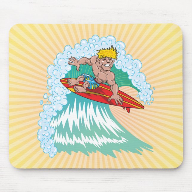 California Surfer Mouse Pad (Front)