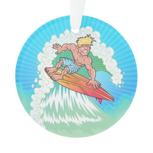 California Surfer Ornament