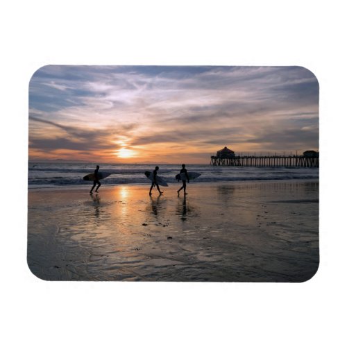 California Surfers at Sunset Magnet