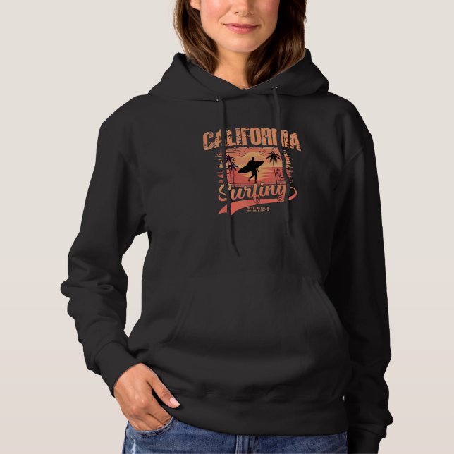 California Surfing 1 Hoodie (Front)