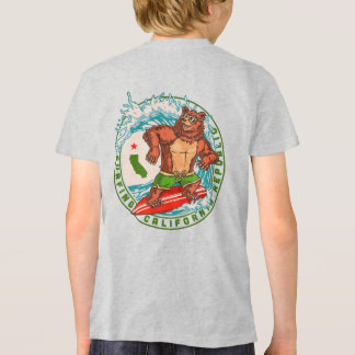California Surfing Bear Republic Tri-Blend Shirt