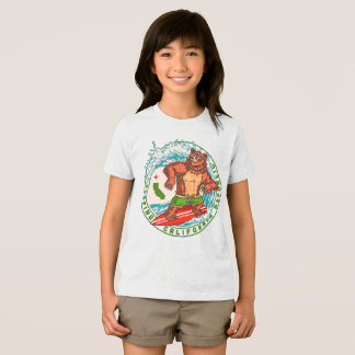 California Surfing Bear Republic Tri-Blend Shirt