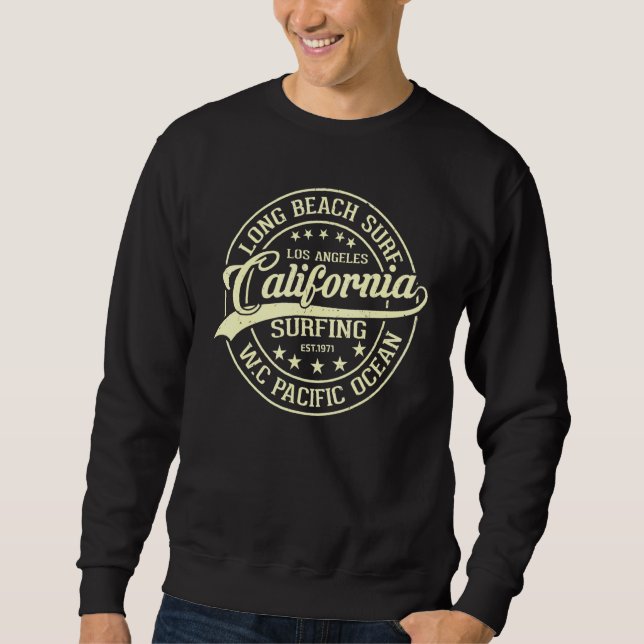 California Surfing Long Beach Surf Sweatshirt (Front)
