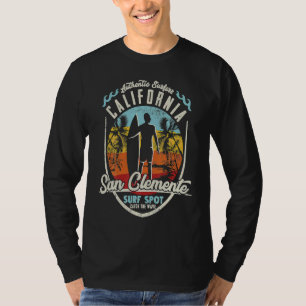 California Surfing San Clemente Wave Surfer Paradi T-Shirt