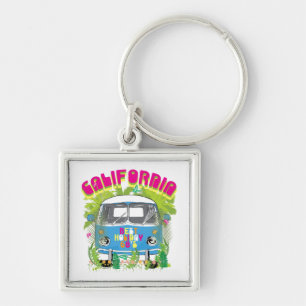 California Surfing Van Keychain