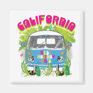 California Surfing Van Magnet