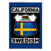 California Swedish American Card (Front)