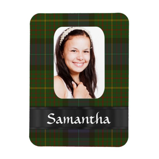 California tartan plaid photo template magnet (Vertical)