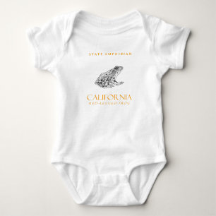California Territory Amphibian The Red-legged Frog Baby Bodysuit