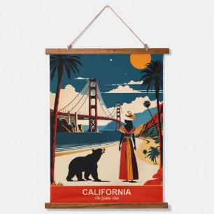 California: The Golden State Hanging Tapestry
