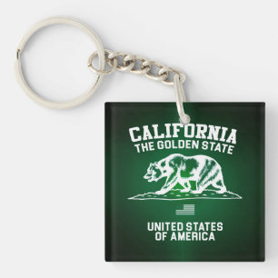 California The Golden State Keychain