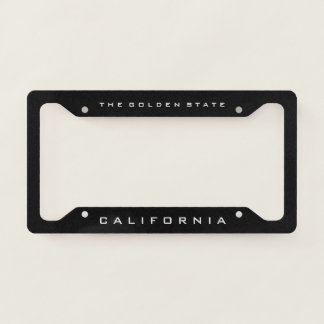 California The Golden State License Plate Frame