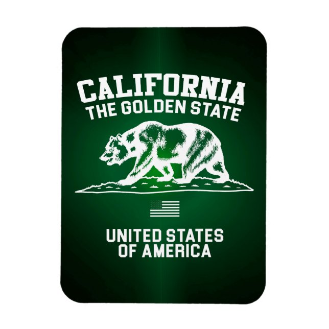 California The Golden State Magnet (Vertical)