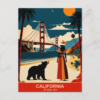 California: The Golden State Postcard
