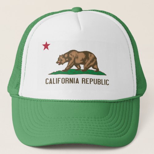 California _ The Golden State Trucker Hat