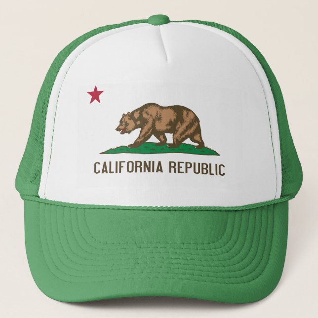 California - The Golden State Trucker Hat (Front)