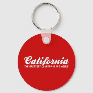 california the greatest country in the world keychain