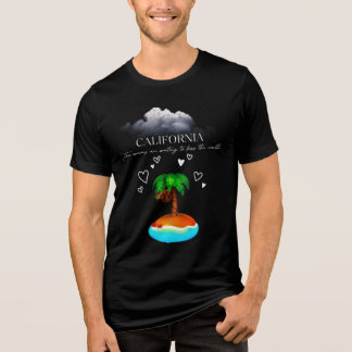 California, The Waves Are Waiting To Kiss The Eart Tri-Blend Shirt