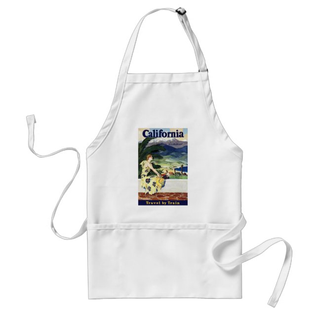 California This Summer Adult Apron (Front)