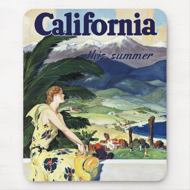 California This Summer Mouse Pad (Front)
