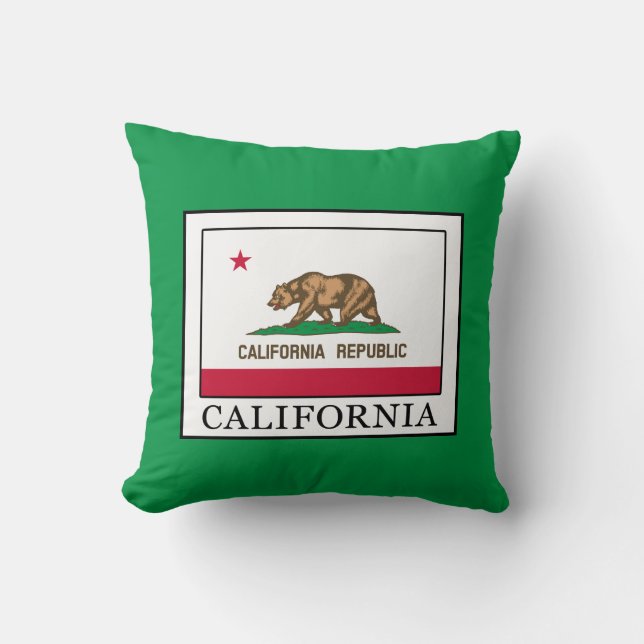 California Throw Pillow (Front)