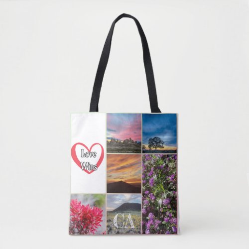 California Tote bag I love CA LA Cali scenic