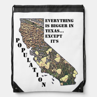 California Tote Drawstring Bag