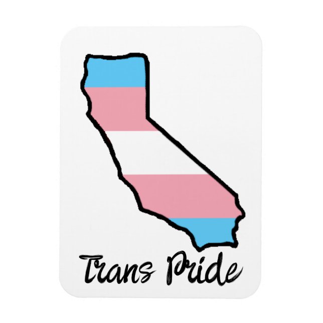 California Trans Pride Magnet (Vertical)