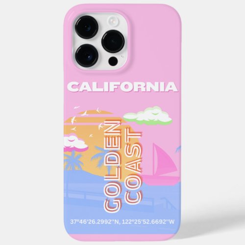 California Travel Art Preppy Case_Mate iPhone 14 Pro Max Case