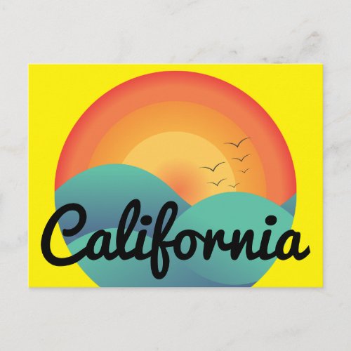 California Travel Postcard