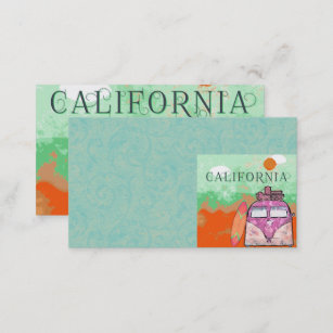 California Travel Poster Business Card