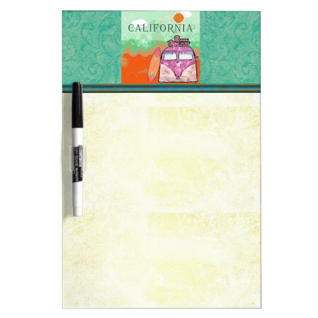 California Travel Poster Dry Erase Board (Front)