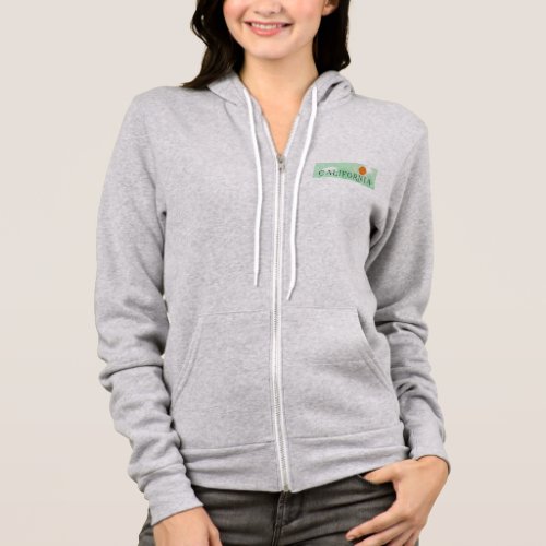 California Travel Poster Hoodie