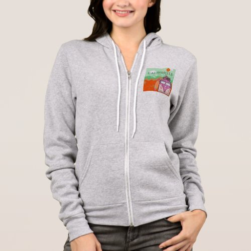 California Travel Poster Hoodie