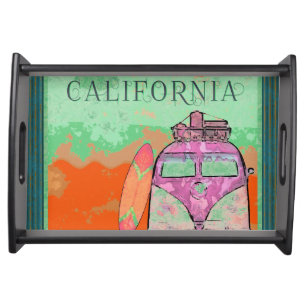 California Travel Poster Serving Tray