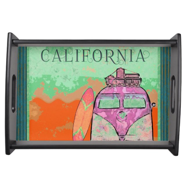 California Travel Poster Serving Tray (Front)