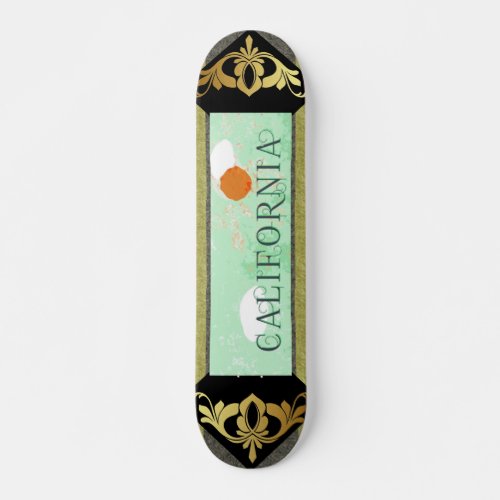 California Travel Poster Skateboard