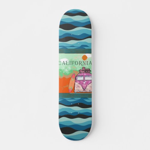 California Travel Poster Skateboard