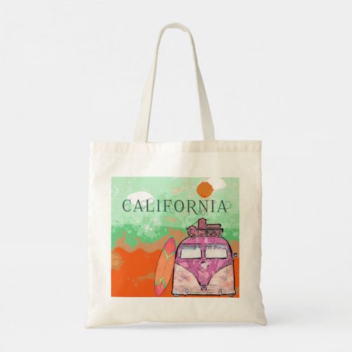 California Travel Poster Tote Bag