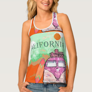 California Travel Poster Women's Tank Top