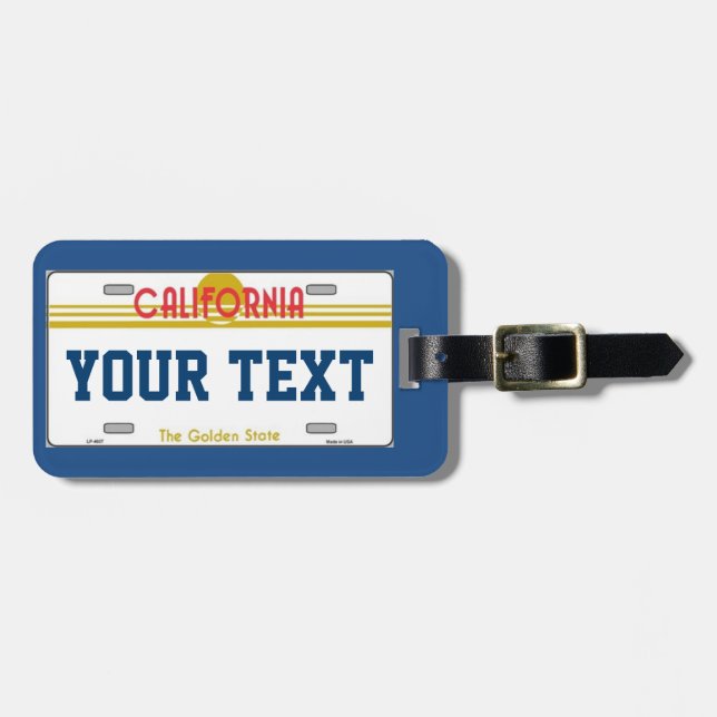 California traveler luggage tag (Front Horizontal)