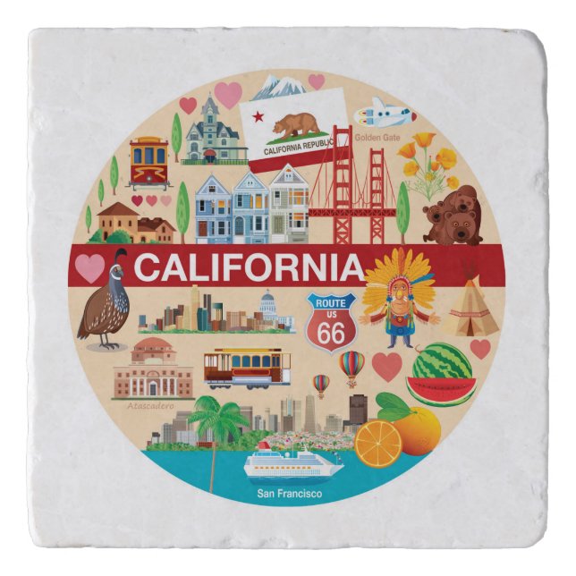California Travels Trivet (Front)