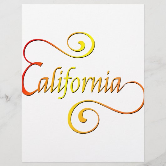 California Typography Art (Front)