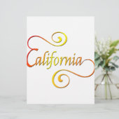 California Typography Art (Standing Front)