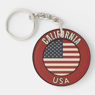 California United States Keychain