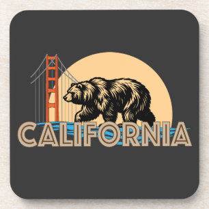 California United States of America Beverage Coaster