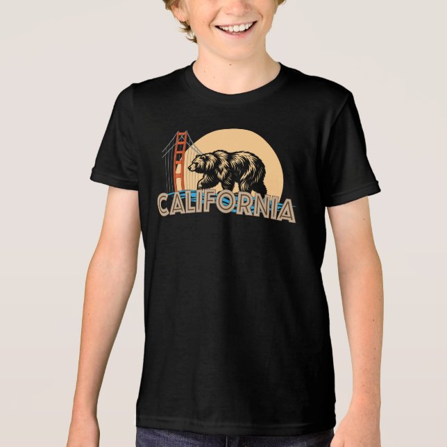 California United States of America Tri-Blend Shirt (Front)