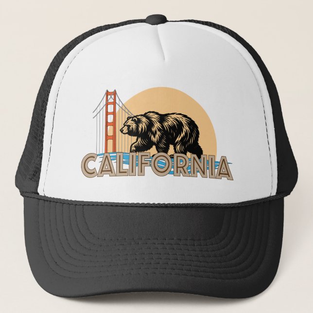 California United States of America Trucker Hat (Front)