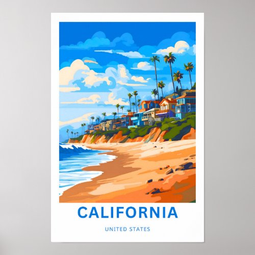 California United States Travel Print